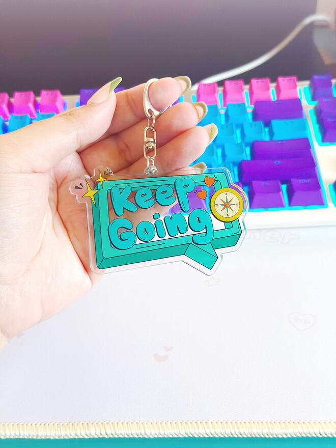 keep going keychain