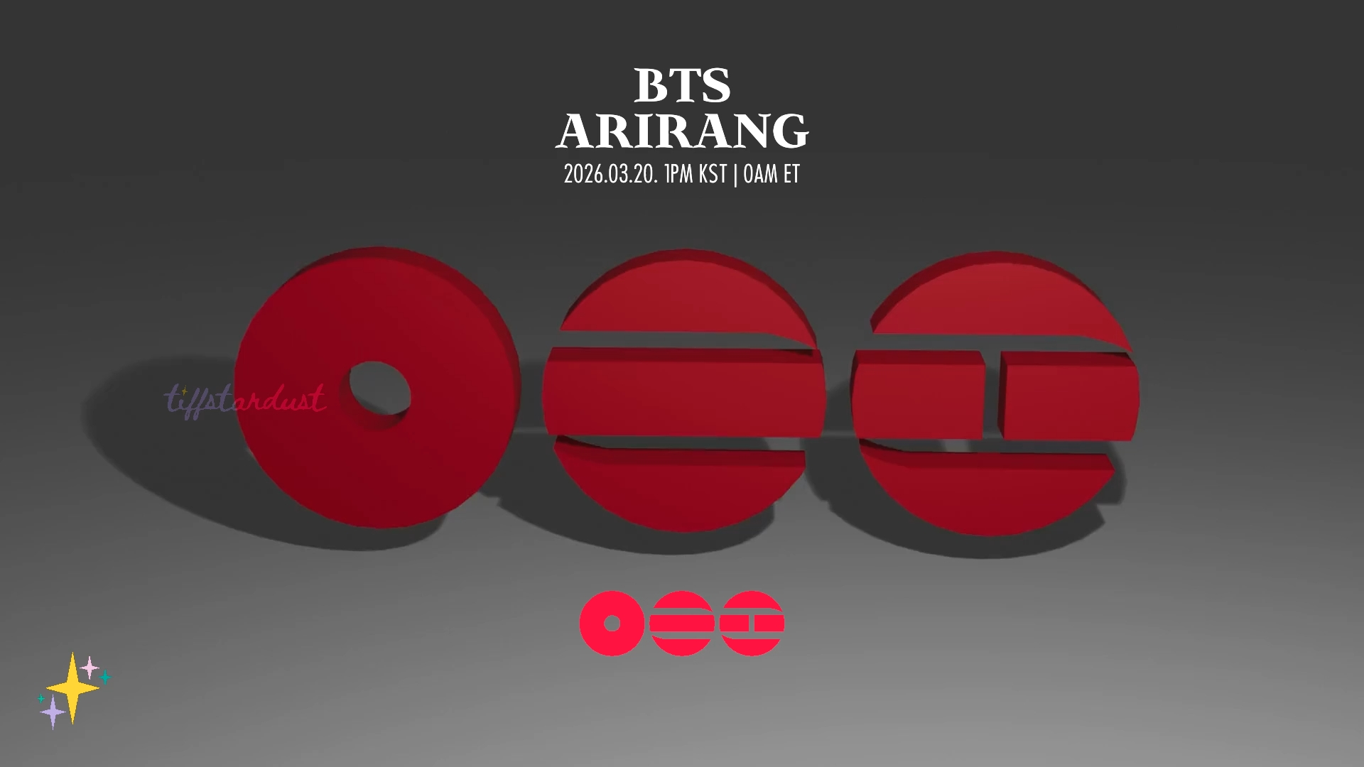 BTS 'Arirang' logo 3d model + animation